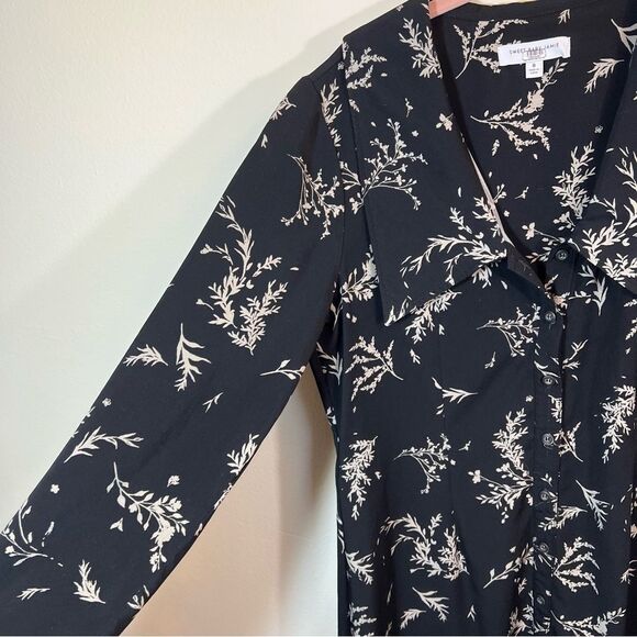 ✨ Sweet Baby Jamie Collared Button Up Dress Black 8 - Picture 6 of 15